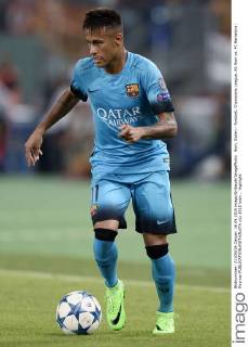 Rom, Italien - Fussball, Champions League, AS Rom vs. FC Barcelona: Neymar 
