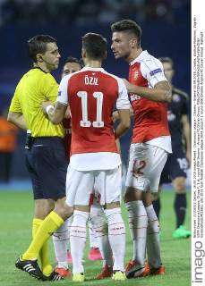 Champions League - Dinamo - Arsenal 16.09.2015.,Croatia, stadium Maksimir, Zagreb - UEFA Champions League, Group F, 1 st. round GNK Dinamo - Arsenal FC.Olivier Giroud.  GoranxStanzl PIXSELL