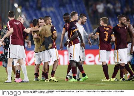 Rom, Italien - Fussball, Champions League, AS Rom vs. FC Barcelona
