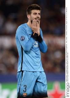 Rom, Italien - Fussball, Champions League, AS Rom vs. FC Barcelona: Gerard Pique