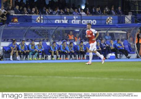 Champions League - Dinamo - Arsenal 16.09.2015.,Croatia, stadium Maksimir, Zagreb - UEFA Champions League, Group F, 1 st. round GNK Dinamo - Arsenal FC.  MarkoxLukunic PIXSELL