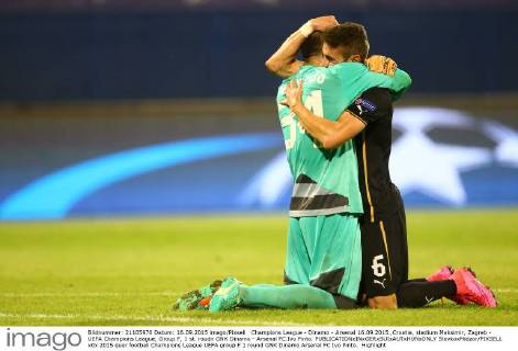 Champions League - Dinamo - Arsenal 16.09.2015.,Croatia, stadium Maksimir, Zagreb - UEFA Champions League, Group F, 1 st. roudn GNK Dinamo - Arsenal FC.Ivo Pinto.  SlavkoxMidzor PIXSELL