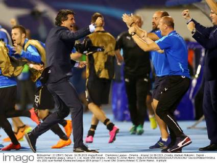 Champions League - Dinamo - Arsenal 16.09.2015.,Croatia, stadium Maksimir, Zagreb - UEFA Champions League, Group F, 1 st. roudn GNK Dinamo - Arsenal FC.Zoran Mamic.  SlavkoxMidzor PIXSELL