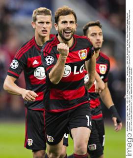 Leverkusen, 16.09.2015, BayArena Torjubel: Admir Mehmedi (Bayer) Bayer Leverkusen - BATE Baryssau mm