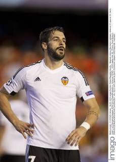Negredo during the match between Valencia CF against FC Zenit, week 1 of Champions League 2015 16 in Mestalla stadium, Valencia, SPAIN - 2015 september 16. (Photo: Jose Breton). 