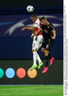 SOCCER - CL, Zagreb vs Arsenal ZAGREB,CROATIA,16.SEP.15 - SOCCER - UEFA Champions League, group stage, GNK Dinamo Zagreb vs FC Arsenal. Image shows Kieran Gibbs (Arsenal) and Ivo Pinto (Zagreb). GEPAxpictures xMaticxKlansek
