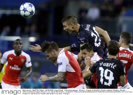 Champions League - Dinamo - Arsenal 16.09.2015.,Croatia, stadium Maksimir, Zagreb - UEFA Champions League, Group F, 1 st. round GNK Dinamo - Arsenal FC.  GoranxStanzl PIXSELL