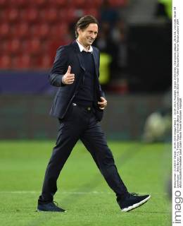 16.09.2015, Fussball, Saison 2015 2016, Champions League, 2015 16, Vorrunde, Bayer 04 Leverkusen - Bate Borisov 4:1, Trainer Roger Schmidt (Bayer 04 Leverkusen)