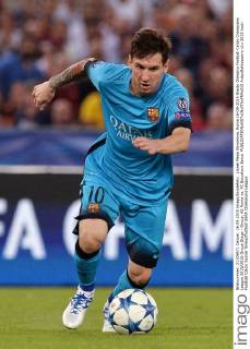 Lionel Messi Barcelona. Roma 16-09-2015 Stadio Olimpico Football Calcio Champions League 2015 2016 Group Stage - Group, AS Roma vs. FC Barcelona Barca AntoxBaldassarre