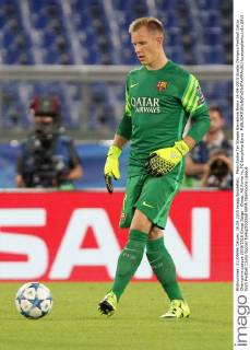Marc-Andre Ter Stegen Barcelona Roma 16-09-2015 Stadio Olimpico Football Calcio Champions League 2015 2016 Group Stage - Group, AS Roma vs. FC Barcelona Barca lucaxpagliaricci