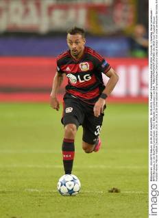 16.09.2015, Fussball Championsleague 2015 2016, Vorrunde, 1.Spieltag, Bayer Leverkusen - BATE Baryssau, in der BayArena Leverkusen. Karim Bellarabi (Leverkusen) am Ball. 
