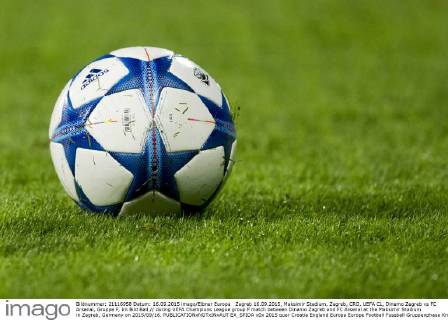 Zagreb 16.09.2015, Maksimir Stadium, Zagreb, CRO, UEFA CL, Dinamo Zagreb vs FC Arsenal, Gruppe F, im Bild Ball during UEFA Champions League group F match between Dinamo Zagreb and FC Arsenal at the Maksimir Stadium in Zagreb, Germany on 2015 09 16.  EX_SPIDA  