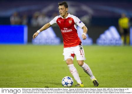 Zagreb 16.09.2015, Maksimir Stadium, Zagreb, CRO, UEFA CL, Dinamo Zagreb vs FC Arsenal, Gruppe F, im Bild Mesut Ozil 11 of Arsenal F.C. during UEFA Champions League group F match between Dinamo Zagreb and FC Arsenal at the Maksimir Stadium in Zagreb, Germany on 2015 09 16.  EX_SPIDA  