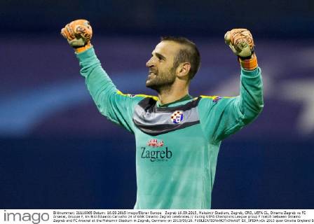 Zagreb 16.09.2015, Maksimir Stadium, Zagreb, CRO, UEFA CL, Dinamo Zagreb vs FC Arsenal, Gruppe F, im Bild Eduardo Carvalho 24 of GNK Dinamo Zagreb celebrates during UEFA Champions League group F match between Dinamo Zagreb and FC Arsenal at the Maksimir Stadium in Zagreb, Germany on 2015 09 16.  EX_SPIDA  