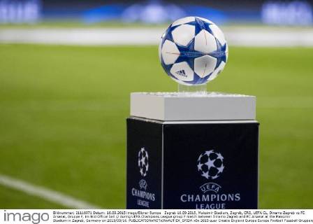 Zagreb 16.09.2015, Maksimir Stadium, Zagreb, CRO, UEFA CL, Dinamo Zagreb vs FC Arsenal, Gruppe F, im Bild Offical ball during UEFA Champions League group F match between Dinamo Zagreb and FC Arsenal at the Maksimir Stadium in Zagreb, Germany on 2015 09 16.  EX_SPIDA  