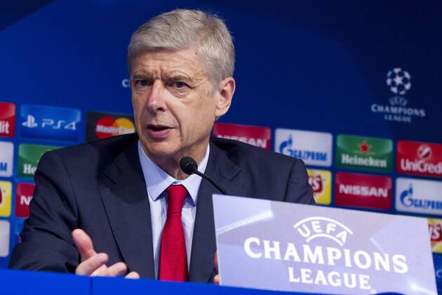 Zagreb 16.09.2015, Maksimir Stadium, Zagreb, CRO, UEFA CL, Dinamo Zagreb vs FC Arsenal, Gruppe F, im Bild Arsene Wenger, head coach of Arsenal F.C during press conference PK Pressekonferenz during UEFA Champions League group F match between Dinamo Zagreb and FC Arsenal at the Maksimir Stadium in Zagreb, Germany on 2015 09 16.  EX_SPIDA  