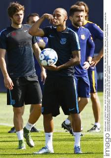 Sept. 28, 2015 - Barcelona, Spain - Neymar Jr. during the training before the matcha against Bayer Leverkusen, on september 28, 2015. Barcelona Training Session and press conference PK Pressekonferenz  - ZUMAn230