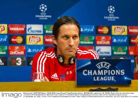 BARCELONA -september 28- SPAIN: Roger Schmidt during the press conference PK Pressekonferenz before the match against FC Barcelona Barca corresponding to the first match of the champions league s group, on september 28, 2015. (Photo: Mikel Trigueros Urbanandsport Cordon Press) 