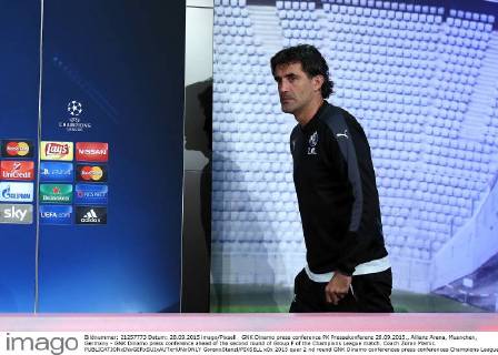 GNK Dinamo press conference PK Pressekonferenz 28.09.2015., Allianz Arena, Muenchen, Germany - GNK Dinamo press conference ahead of the second round of Group F of the Champions League match. Coach Zoran Mamic.  GoranxStanzl PIXSELL