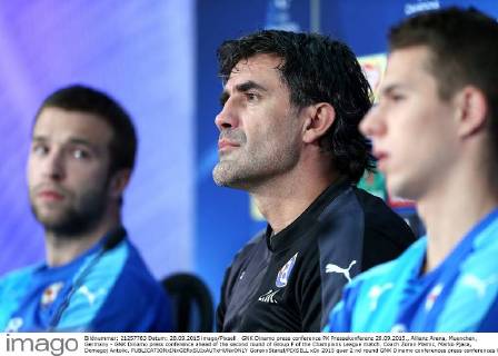 GNK Dinamo press conference PK Pressekonferenz 28.09.2015., Allianz Arena, Muenchen, Germany - GNK Dinamo press conference ahead of the second round of Group F of the Champions League match. Coach Zoran Mamic, Marko Pjaca, Domagoj Antolic.  GoranxStanzl PIXSELL