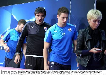 GNK Dinamo press conference PK Pressekonferenz 28.09.2015., Allianz Arena, Muenchen, Germany - GNK Dinamo press conference ahead of the second round of Group F of the Champions League match. Coach Zoran Mamic, Marko Pjaca, Domagoj Antolic.  GoranxStanzl PIXSELL