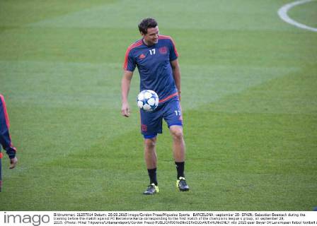 BARCELONA -september 28- SPAIN: Sebastian Boenisch during the training before the match against FC Barcelona Barca corresponding to the first match of the champions league s group, on september 28, 2015. (Photo: Mikel Trigueros Urbanandsport Cordon Press) 