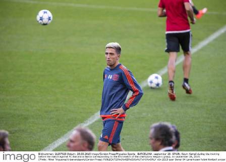 BARCELONA -september 28- SPAIN: Kevin Kampl during the training before the match against FC Barcelona Barca corresponding to the first match of the champions league s group, on september 28, 2015. (Photo: Mikel Trigueros Urbanandsport Cordon Press) 