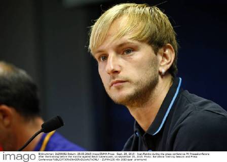 Sept. 28, 2015 - Ivan Rakitic during the press conference PK Pressekonferenz after the training before the matcha against Bayer Leverkusen, on september 28, 2015. Photo: Barcelona Training Session and Press Conference  - ZUMAn230