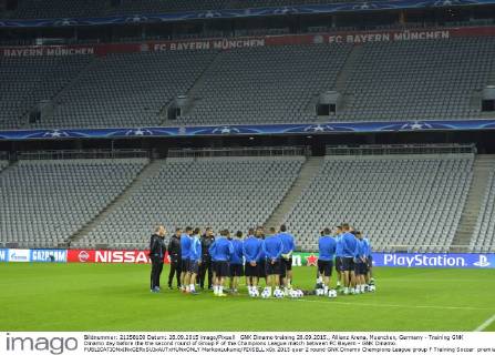 GNK Dinamo training 28.09.2015., Allianz Arena, Muenchen, Germany - Training GNK Dinamo day before the the second round of Group F of the Champions League match between FC Bayern - GNK Dinamo.  MarkoxLukunic PIXSELL