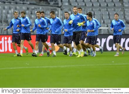 GNK Dinamo training 28.09.2015., Allianz Arena, Muenchen, Germany - Training GNK Dinamo day before the the second round of Group F of the Champions League match between FC Bayern - GNK Dinamo. MarkoxLukunic PIXSELL