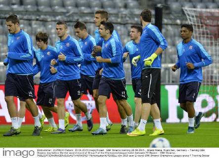 GNK Dinamo training 28.09.2015., Allianz Arena, Muenchen, Germany - Training GNK Dinamo day before the the second round of Group F of the Champions League match between FC Bayern - GNK Dinamo. MarkoxLukunic PIXSELL