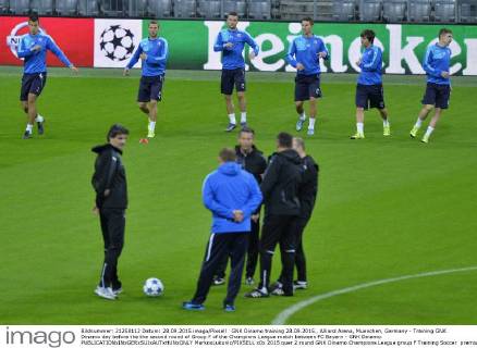 GNK Dinamo training 28.09.2015., Allianz Arena, Muenchen, Germany - Training GNK Dinamo day before the the second round of Group F of the Champions League match between FC Bayern - GNK Dinamo. MarkoxLukunic PIXSELL