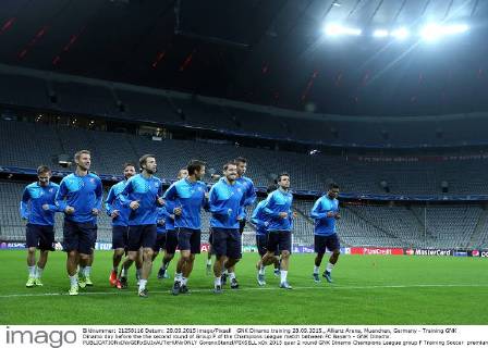 GNK Dinamo training 28.09.2015., Allianz Arena, Muenchen, Germany - Training GNK Dinamo day before the the second round of Group F of the Champions League match between FC Bayern - GNK Dinamo. GoranxStanzl PIXSELL