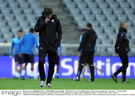 GNK Dinamo training 28.09.2015., Allianz Arena, Muenchen, Germany - Training GNK Dinamo day before the the second round of Group F of the Champions League match between FC Bayern - GNK Dinamo. Zoran Mamic. GoranxStanzl PIXSELL