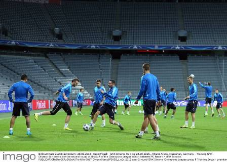GNK Dinamo training 28.09.2015., Allianz Arena, Muenchen, Germany - Training GNK Dinamo day before the the second round of Group F of the Champions League match between FC Bayern - GNK Dinamo.  GoranxStanzl PIXSELL