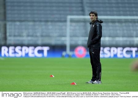 GNK Dinamo training 28.09.2015., Allianz Arena, Muenchen, Germany - Training GNK Dinamo day before the the second round of Group F of the Champions League match between FC Bayern - GNK Dinamo. Zoran Mamic. GoranxStanzl PIXSELL