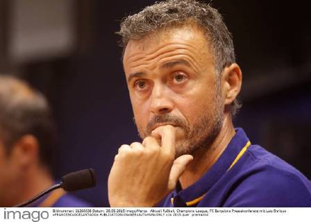 Aktuell Fußball, Champions League, FC Barcelona Pressekonferenz mit Luis Enrique xFRANCESCxADELANTADOx 