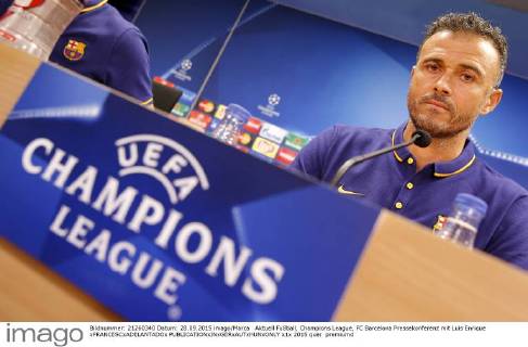 Aktuell Fußball, Champions League, FC Barcelona Pressekonferenz mit Luis Enrique xFRANCESCxADELANTADOx 
