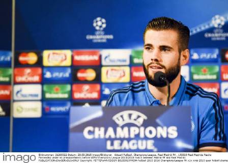 Aktuell Fußball, Champions League, Real Madrid PK , 150929 Real Madrids Nacho Fernandez under en presskonferens before UEFA Champions League 2015 2016 match between Malmö FF and Real Madrid.  Copyright: PETTERxARVIDSON BB150929PA094