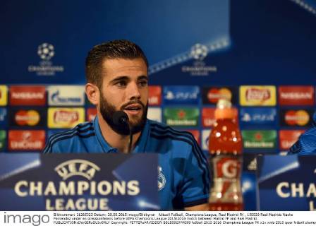 Aktuell Fußball, Champions League, Real Madrid PK , 150929 Real Madrids Nacho Fernandez under en presskonferens before UEFA Champions League 2015 2016 match between Malmö FF and Real Madrid.  Copyright: PETTERxARVIDSON BB150929PA095