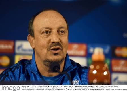 Aktuell Fußball, Champions League, Real Madrid PK , 150929 Real Madrids tränare Rafa Benitez under en presskonferens before UEFA Champions League 2015 2016 match between Malmö FF and Real Madrid.  Copyright: PETTERxARVIDSON BB150929PA097