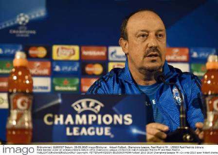 Aktuell Fußball, Champions League, Real Madrid PK , 150929 Real Madrids tränare Rafa Benitez under en presskonferens before UEFA Champions League 2015 2016 match between Malmö FF and Real Madrid.  Copyright: PETTERxARVIDSON BB150929PA099
