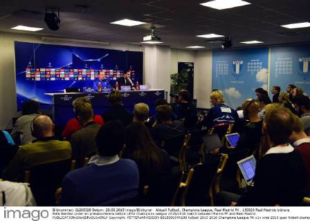 Aktuell Fußball, Champions League, Real Madrid PK , 150929 Real Madrids tränare Rafa Benitez under en presskonferens before UEFA Champions League 2015 2016 match between Malmö FF and Real Madrid.  Copyright: PETTERxARVIDSON BB150929PA100