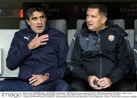 UEFA Champions League, Bayern Munich - GNK Dinamo Zagreb 29.09.2015., Allianz Arena, Munich, Germany - UEFA Champions League, Group F, 2nd round, Bayern Munich - GNK Dinamo Zagreb. Zoran Mamic, Igor Cvitanovic.  GoranxStanzl PIXSELL