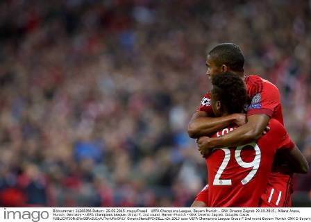 UEFA Champions League, Bayern Munich - GNK Dinamo Zagreb 29.09.2015., Allianz Arena, Munich, Germany - UEFA Champions League, Group F, 2nd round, Bayern Munich - GNK Dinamo Zagreb. Douglas Costa.  GoranxStanzl PIXSELL