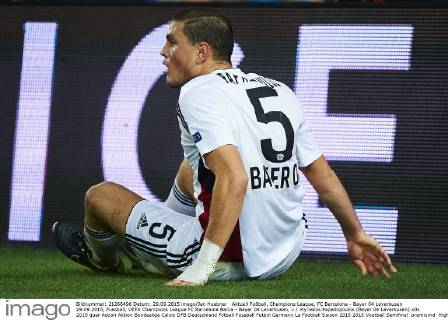 Aktuell Fußball, Champions League, FC Barcelona - Bayer 04 Leverkusen 29.09.2015, Fussball, UEFA Champions League FC Barcelona Barca - Bayer 04 Leverkusen, v.l. Kyriakos Papadopoulos (Bayer 04 Leverkusen)