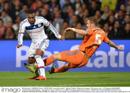 Aktuell Fußball, Champions League, Olympique Lyon - FC Valencia ALEXANDRE LACAZETTE (ol) FOOTBALL : Olympique Lyon vs Valencia CF - UEFA Champions League 2015 2016 - 29 09 2015 AnthonyBIBARD FEP Panoramic 