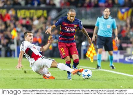 BARCELONA- september, 29- SPAIN: Neymar jr. during the match beetwen FC Barcelona Barca and Bayer 04 Leverkusen, corresponding to the week 2 of the Champions League, played at the Camp Nou stadium on September 29, 2015 in Barcelona, Spain. (Photo by Mikel Trigueros Urbanandsport Cordon Press) 
