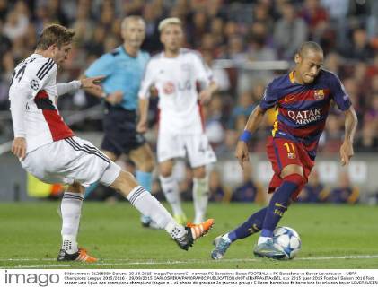 neymar FC Barcelona Barca FOOTBALL : FC Barcelona vs Bayer Leverkusen - UEFA Champions League 2015 2016 - 29 09 2015 CARLOSMIRA PANORAMIC 
