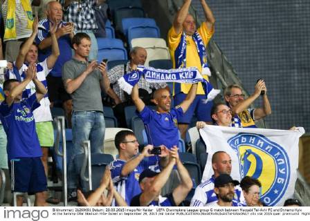 UEFA Chanmpions League group G match between Maccabi Tel-Aviv FC and Dynamo Kyiv at the Sammy Ofer Stadium Hifa- Israel on September 29, 2015 nir keidar 